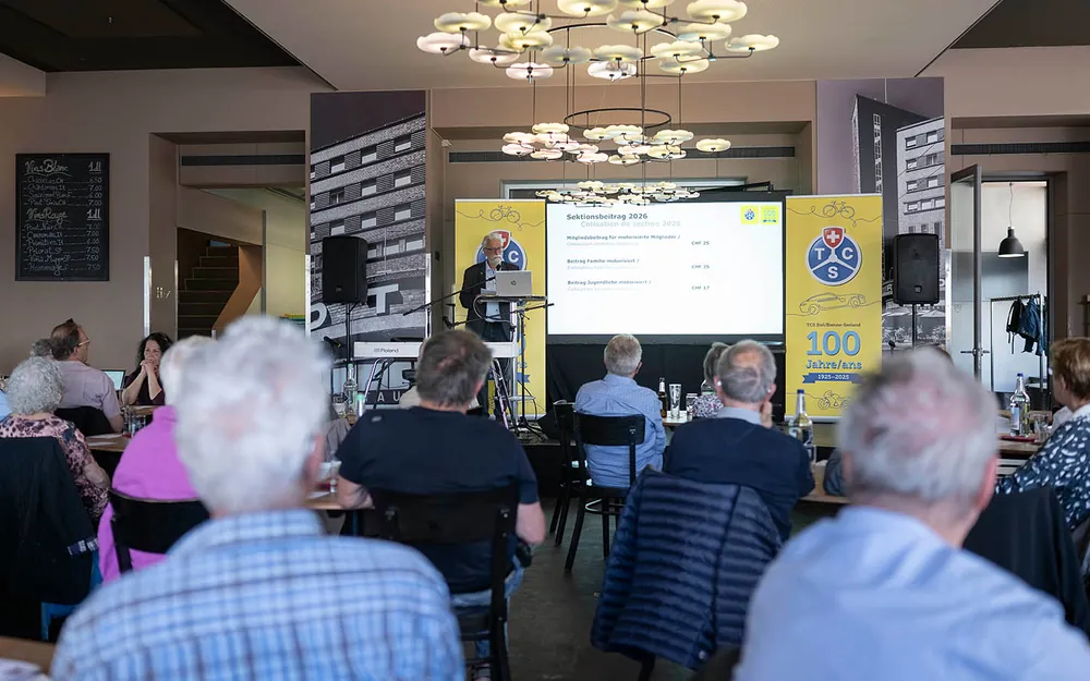 TCS SEKTION BIEL/BIENNE SEELANDZUR 100. ORDENTLICHEN MITGLIEDERVERSAMMLUNG RESTAURANT ROTONDE / BIEL-BIENNE 29.04.2025