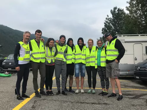 Sichtbar mit TCS Westen an der Tortour 2018