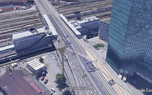 Eine Seilbahn für Zürich zur Entlastung der Strassen