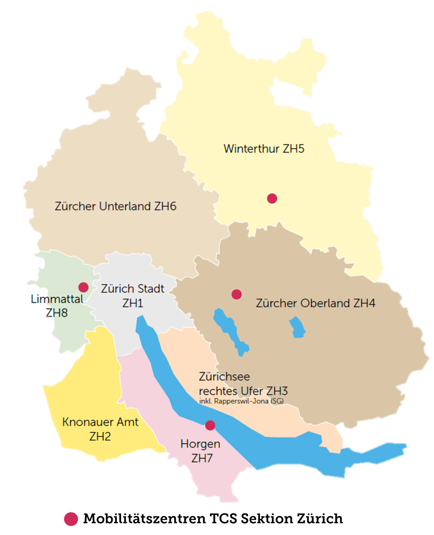 Standorte TCS Zürich