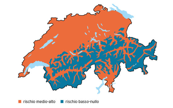 Svizzera, un’area a rischio zecch
