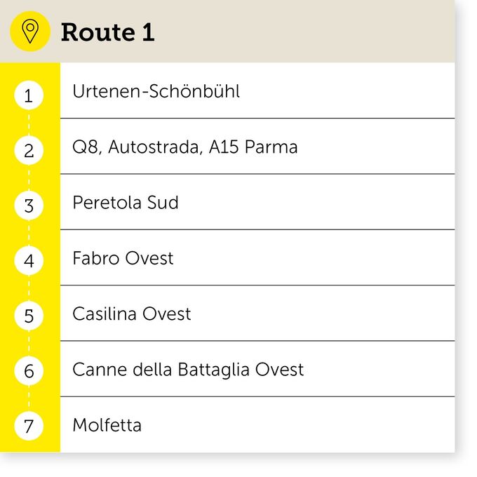 Die Hinfahrt mit dem Elektroauto