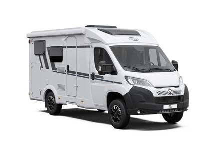 Schmales teilintegriertes Wohnmobil