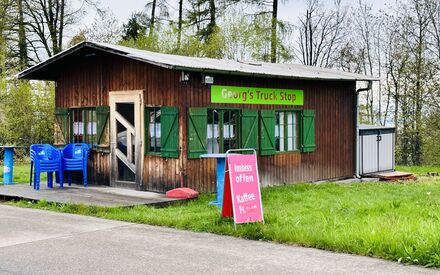 Georg's Truck Stop auf Rastplatz Sulzberg, Goldach 2023