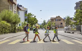 Enfants dans la circulation