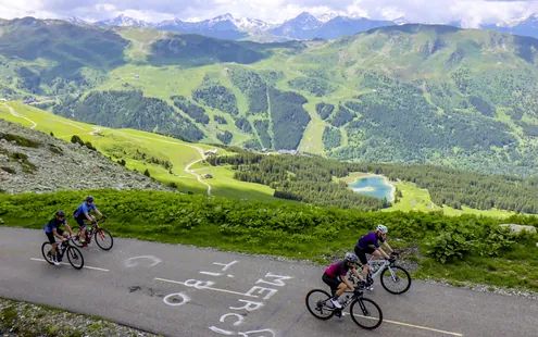 Der Col de la Loze mit dem Fahrrad