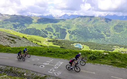 Der Col de la Loze mit dem Fahrrad