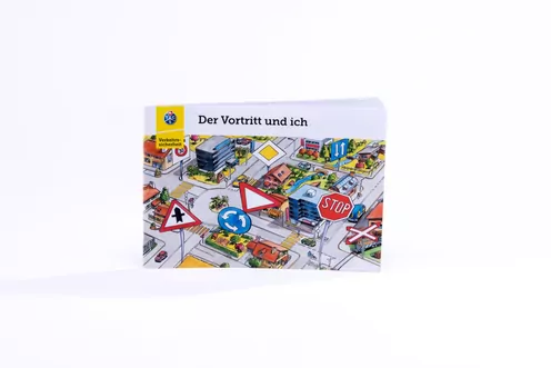 Der Vortritt und ich - Broschüre A5 zu Vortrittsregeln